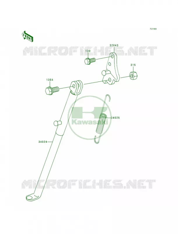 Stands Kawasaki MOTOS 80 1997 KX80  KX80-R7