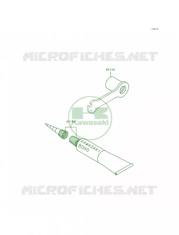Owner's Tools Kawasaki MOTOS 100 1996 KX100  KX100-B6