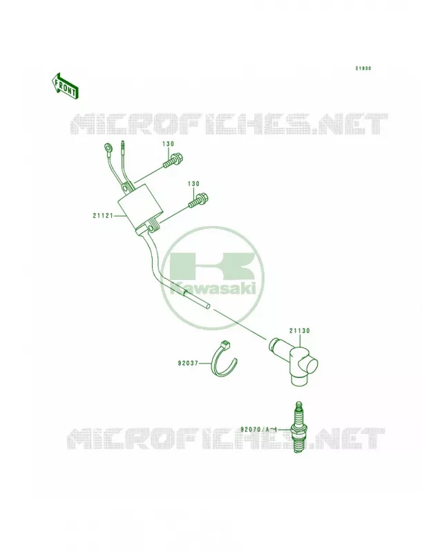 Ignition System Kawasaki MOTOS 250 1996 KX250  KX250-K3