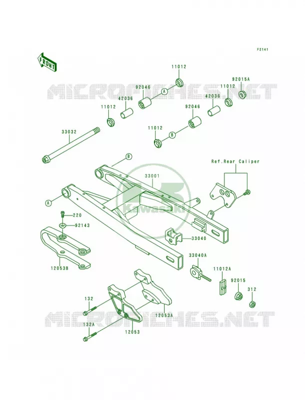 Swingarm Kawasaki MOTOS 80 1996 KX80  KX80-R6
