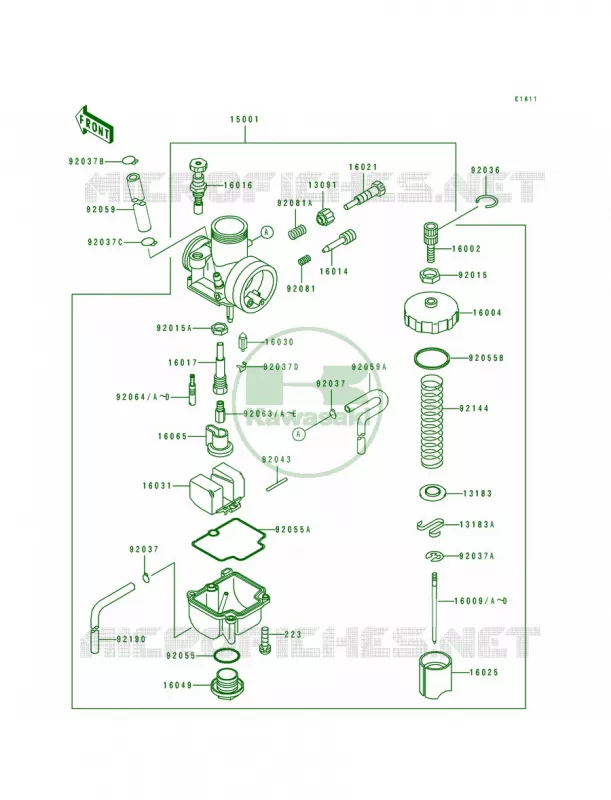 Carburetor Kawasaki MOTOS 100 1995 KX100  KX100-B5