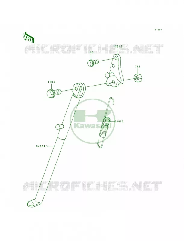 Stands Kawasaki MOTOS 80 1995 KX80  KX80-R5