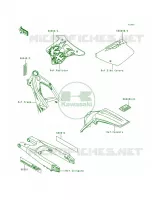 Labels voor Kawasaki KX125 1994