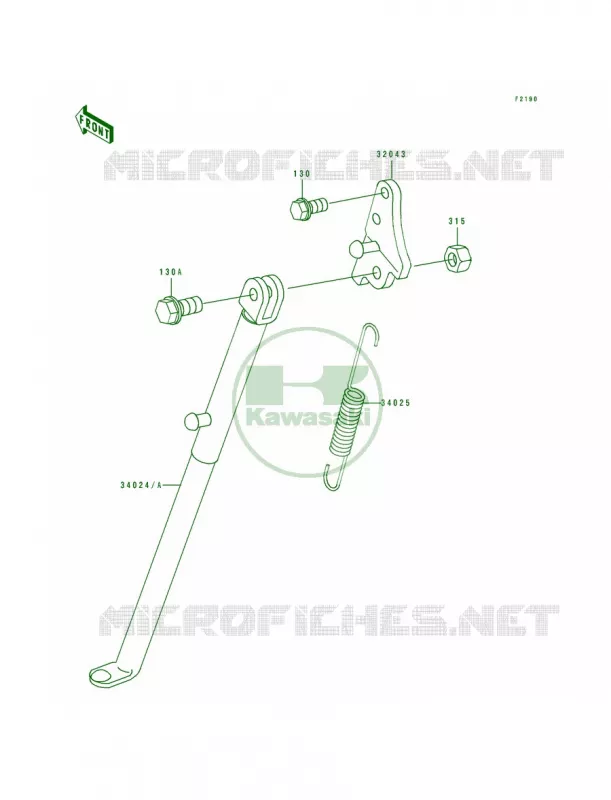 Stands Kawasaki MOTOS 80 1994 KX80  KX80-R4