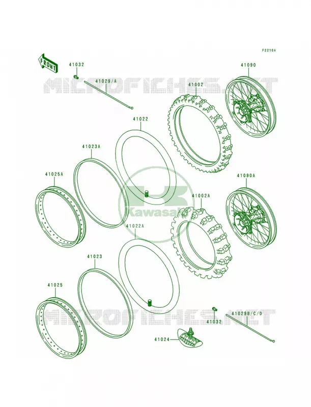 TireKX80-T2T3 Kawasaki MOTOS 80 1993 KX80 Big Wheels  KX80-T3
