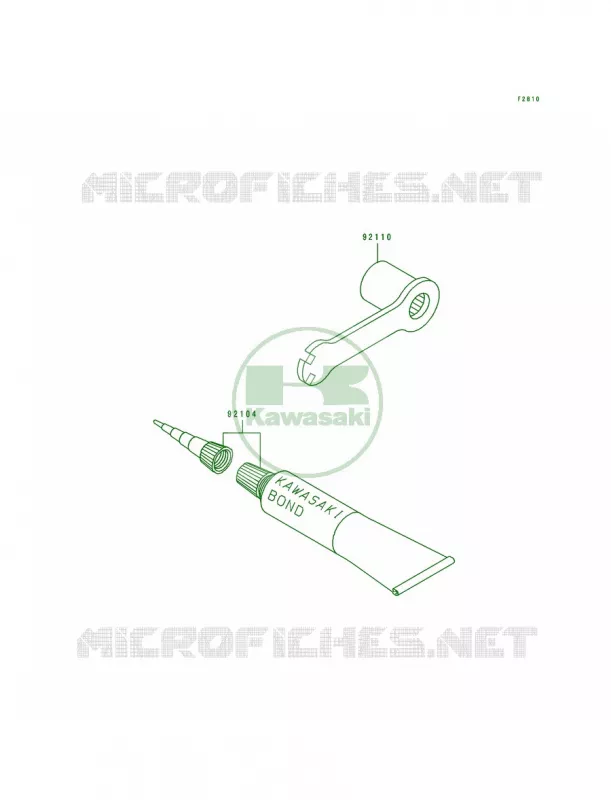 Tool Kawasaki MOTOS 125 1992 KX125  KX125-J1