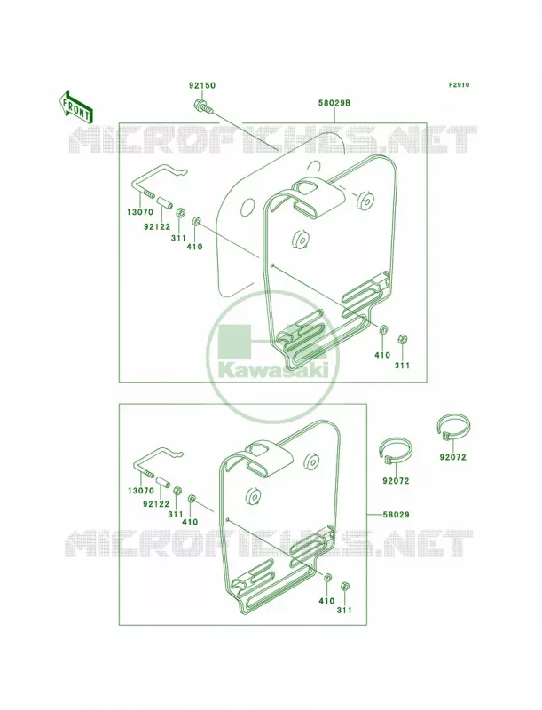 Accessory Kawasaki MOTOS 60 1992 KX60  KX60-B8