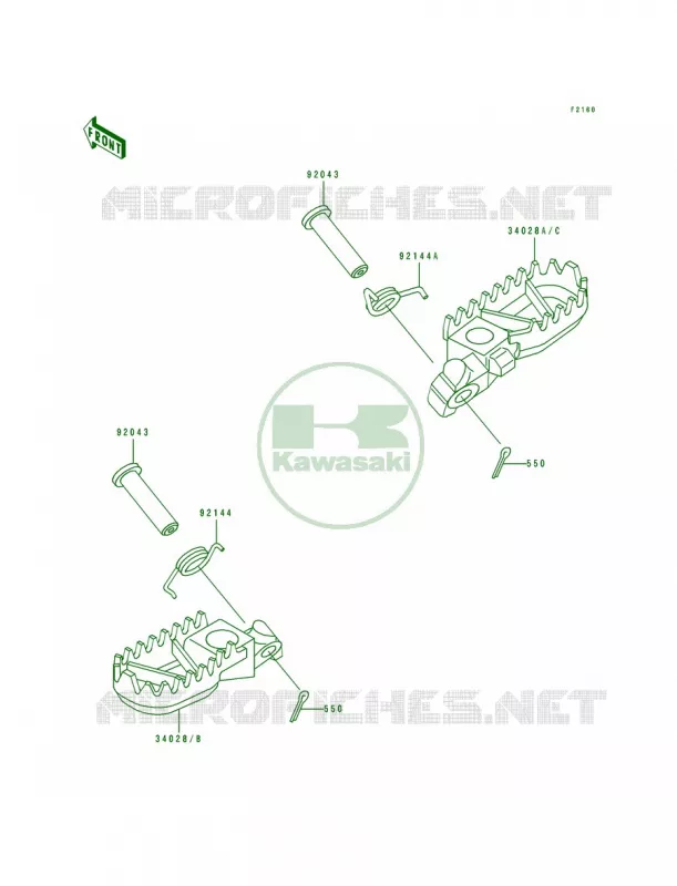 Step Kawasaki MOTOS 125 1991 KX125  KX125-H2