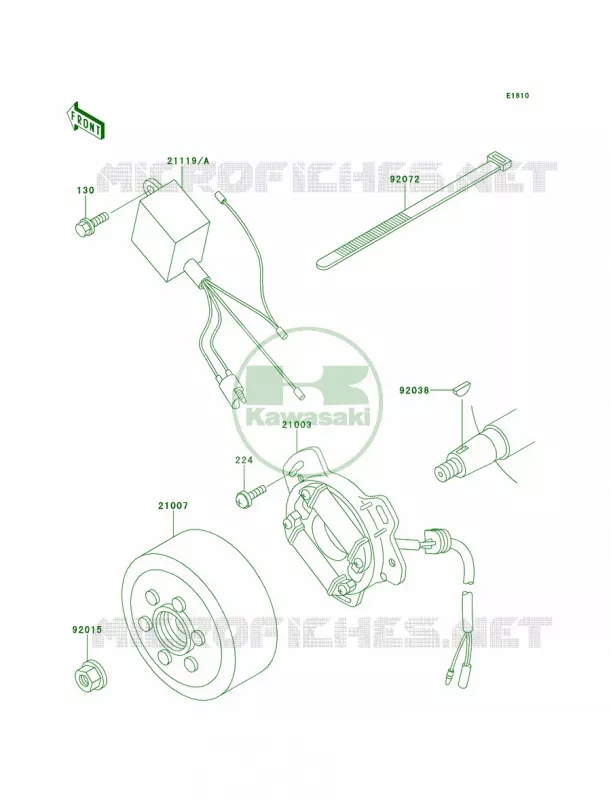 Generator Kawasaki MOTOS 60 1991 KX60  KX60-B7