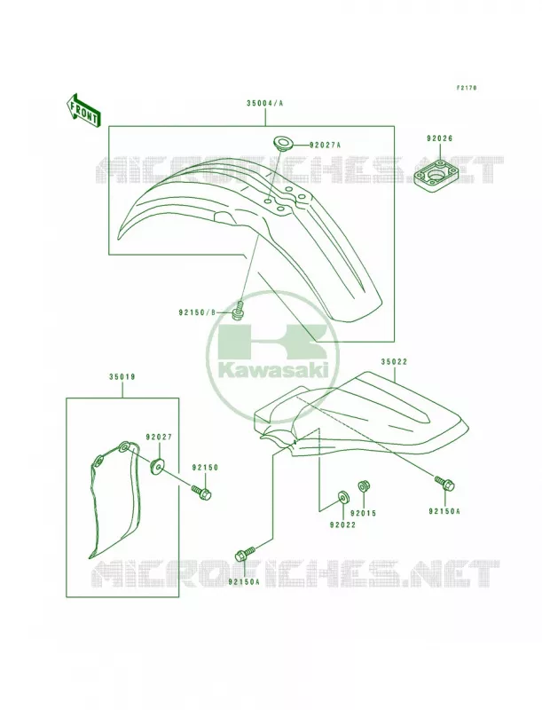 Fender Kawasaki MOTOS 80 1991 KX80  KX80-R1