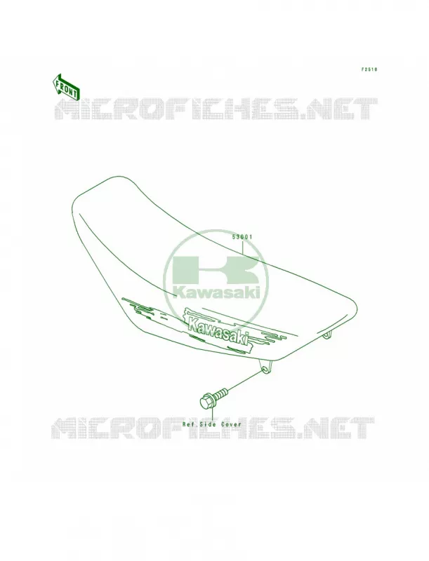 Seat Kawasaki MOTOS 80 1991 KX80  KX80-R1
