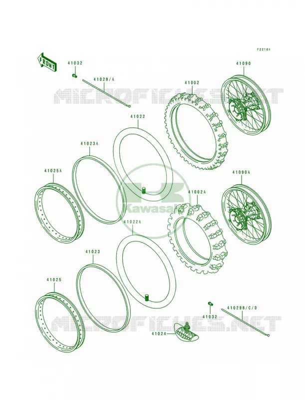 TireKX80-T1 Kawasaki MOTOS 80 1991 KX80  KX80-R1
