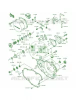 Engine Cover voor Kawasaki KX500 1989