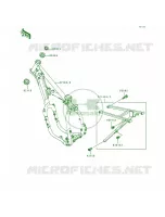 Frame voor Kawasaki KX500 1989