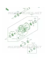 Front Hub voor Kawasaki KX500 1989