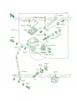 Front Master Cylinder voor Kawasaki KX500 1989