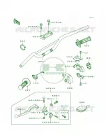 Handlebar voor Kawasaki KX500 1989