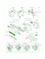 LabelKX500 E1E2 voor Kawasaki KX500 1989