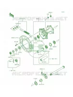 Rear Hub voor Kawasaki KX500 1989