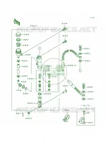 Rear Master Cylinder voor Kawasaki KX500 1989