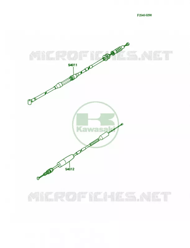 Cables Kawasaki MOTOS 80 1989 KX80  KX80-L2