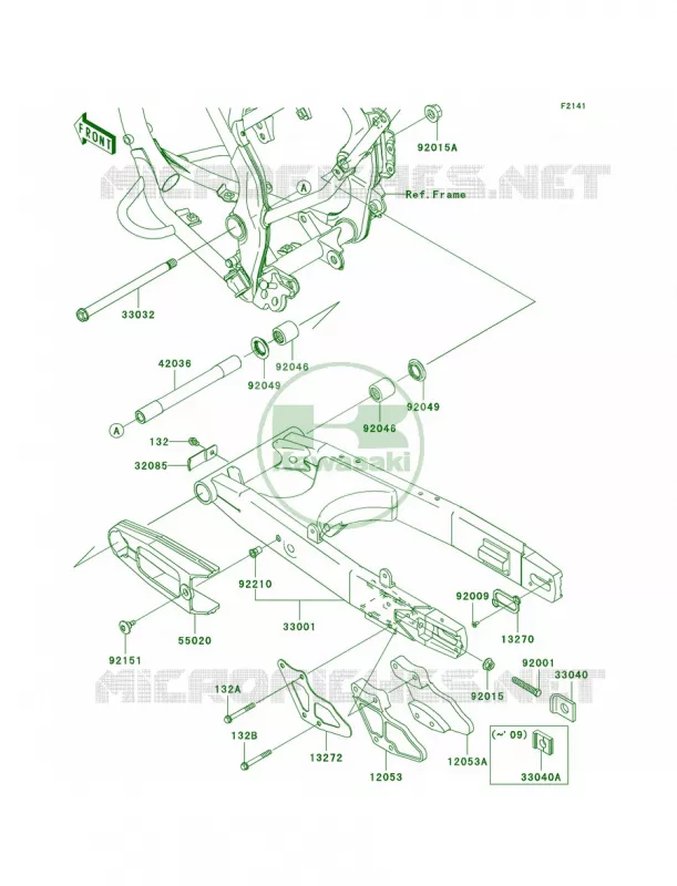 Swingarm Kawasaki MOTOS 140 2008 KLX140L  KLX140B8F
