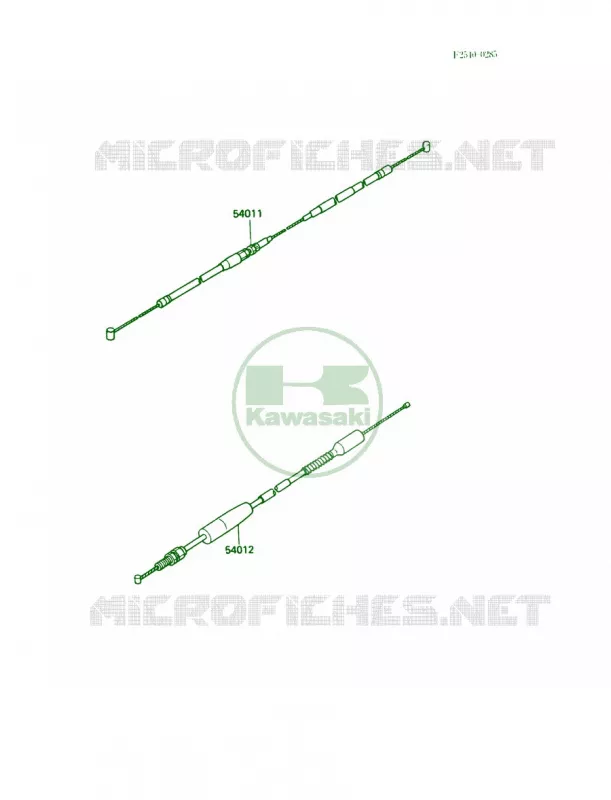 Cables Kawasaki MOTOS 80 1988 KX80 Big Wheels  KX80-N1