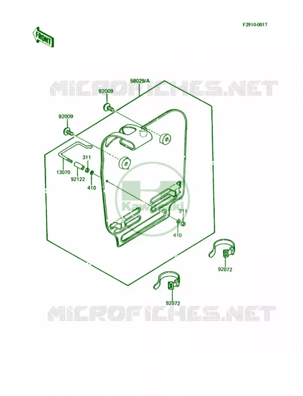 Accessory Kawasaki MOTOS 60 1987 KX60  KX60-B3