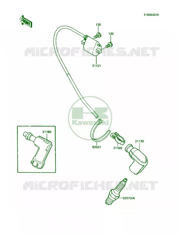 Ignition System Kawasaki MOTOS 60 1987 KX60  KX60-B3