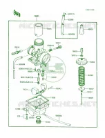 Carburetor voor Kawasaki KX60 1985