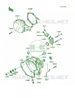 Engine Covers voor Kawasaki KX60 1985