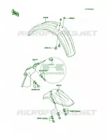 Fenders voor Kawasaki KX60 1985