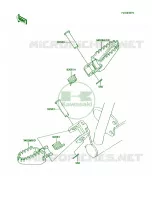 Footrests voor Kawasaki KX60 1985