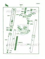 Front Fork voor Kawasaki KX60 1985