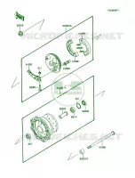 Front Hub voor Kawasaki KX60 1985