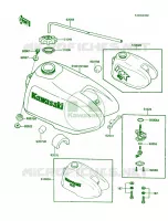 Fuel Tank voor Kawasaki KX60 1985