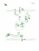 Gear Change Mechanism voor Kawasaki KX60 1985