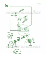 Kickstarter Mechanism voor Kawasaki KX60 1985