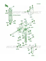 Rear Suspension voor Kawasaki KX60 1985