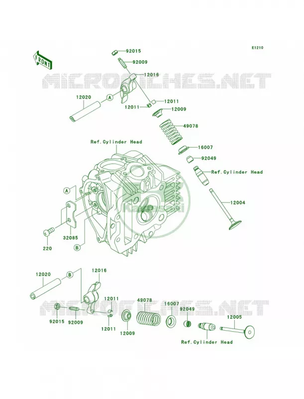 Valves Kawasaki MOTOS 110 2007 KLX110  KLX110A7F