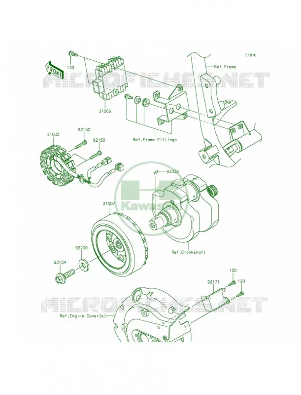Generator Kawasaki MOTOS 900 2015 Vulcan 900 Classic LT  VN900DFF