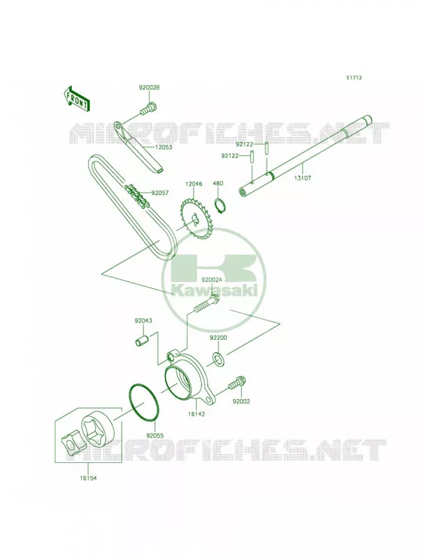Oil Pump Kawasaki MOTOS 900 2015 Vulcan 900 Classic LT  VN900DFF