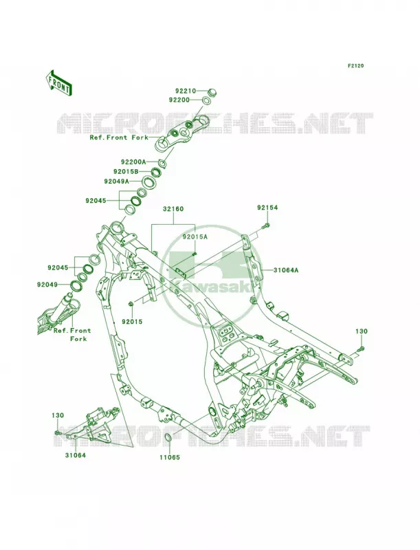 Frame Kawasaki MOTOS 1700 2014 Vulcan 1700 Vaquero ABS SE  VN1700KEFA