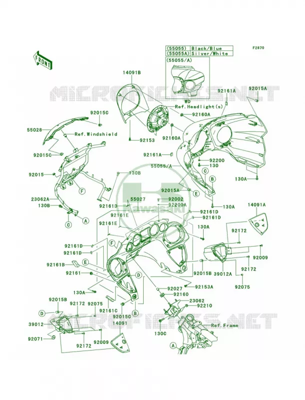 Cowling Kawasaki MOTOS 1700 2013 Vulcan 1700 Voyager  VN1700ADF