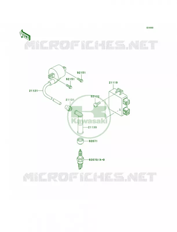 Ignition System Kawasaki MOTOS 250 2007 KLX250S  KLX250H7F