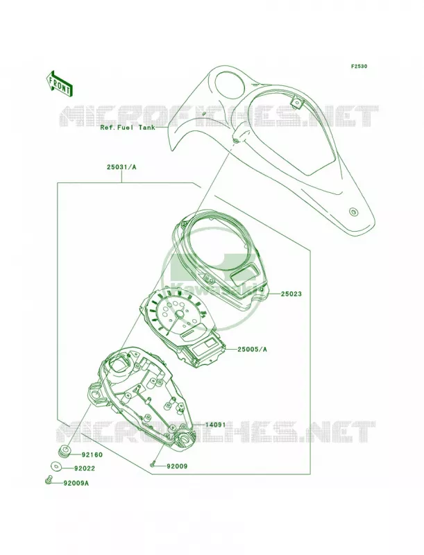 Meters Kawasaki MOTOS 1700 2013 Vulcan 1700 Nomad  VN1700CDF