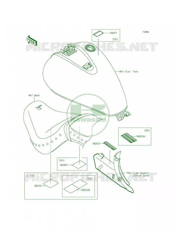 Labels Kawasaki MOTOS 900 2013 Vulcan 900 Classic LT  VN900DDF