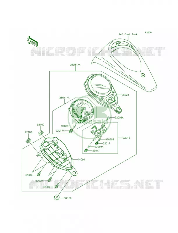 Meters Kawasaki MOTOS 900 2013 Vulcan 900 Custom  VN900CDFA