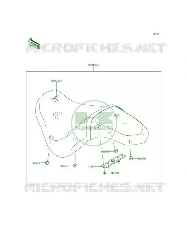 Seat Kawasaki MOTOS 900 2013 Vulcan 900 Custom  VN900CDFA