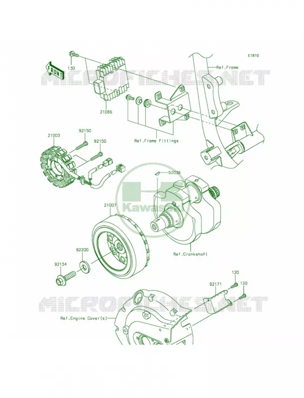 Generator Kawasaki MOTOS 900 2012 Vulcan 900 Classic LT  VN900DCF